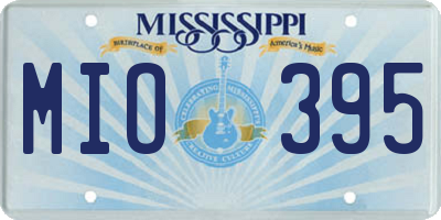 MS license plate MIO395