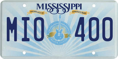 MS license plate MIO400