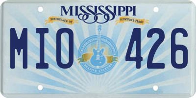 MS license plate MIO426