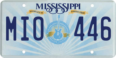 MS license plate MIO446