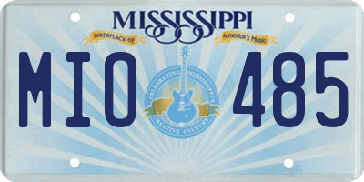MS license plate MIO485