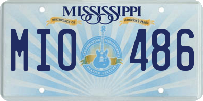 MS license plate MIO486