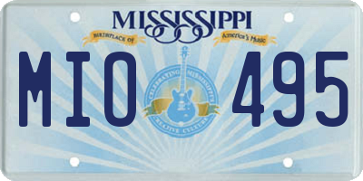MS license plate MIO495