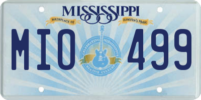 MS license plate MIO499