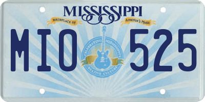MS license plate MIO525