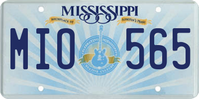 MS license plate MIO565