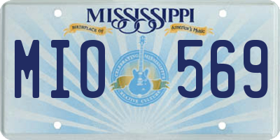MS license plate MIO569
