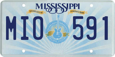 MS license plate MIO591