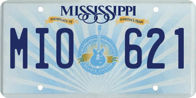 MS license plate MIO621