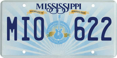 MS license plate MIO622