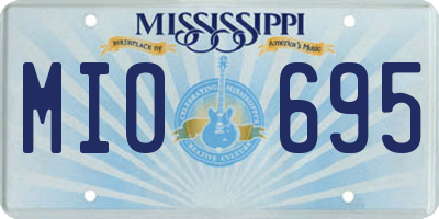 MS license plate MIO695