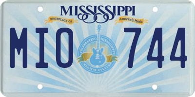 MS license plate MIO744