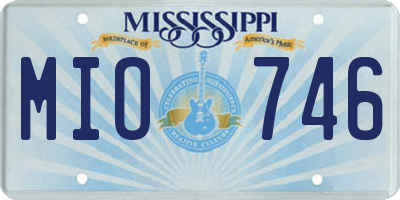 MS license plate MIO746
