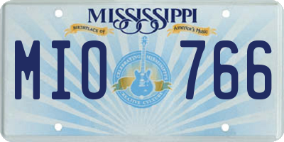 MS license plate MIO766