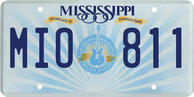 MS license plate MIO811