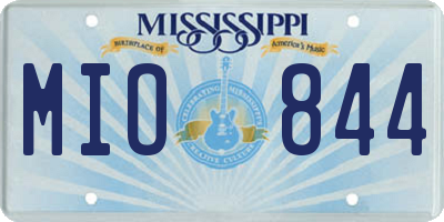 MS license plate MIO844