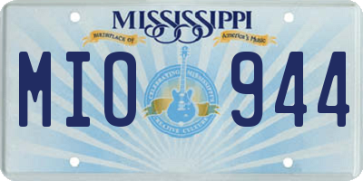 MS license plate MIO944