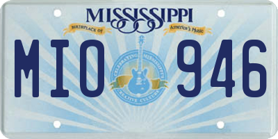MS license plate MIO946