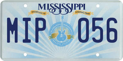 MS license plate MIP056