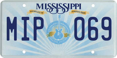 MS license plate MIP069