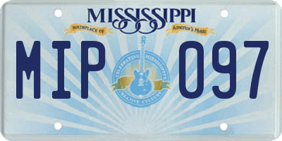 MS license plate MIP097