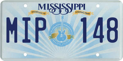 MS license plate MIP148
