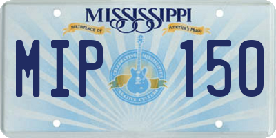 MS license plate MIP150