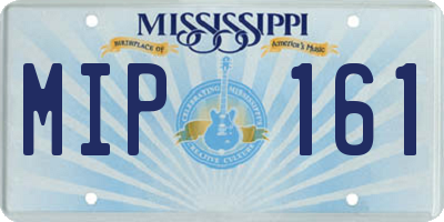 MS license plate MIP161