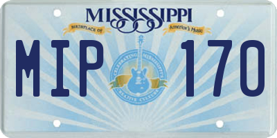 MS license plate MIP170