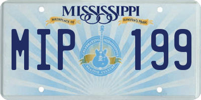 MS license plate MIP199