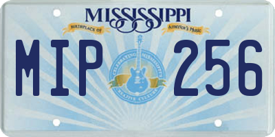 MS license plate MIP256