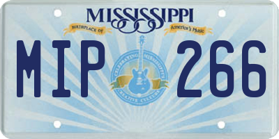 MS license plate MIP266