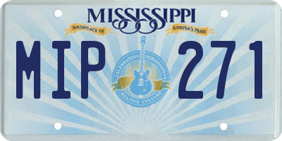 MS license plate MIP271