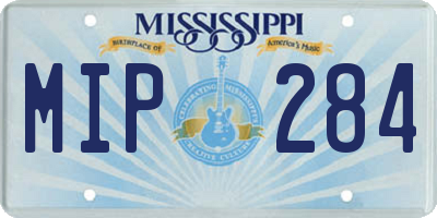 MS license plate MIP284