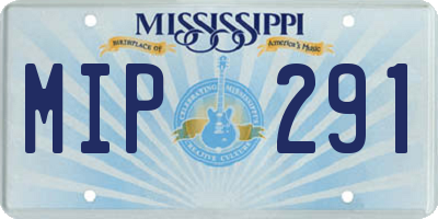 MS license plate MIP291