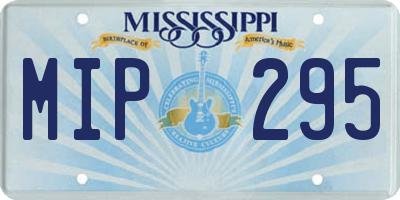 MS license plate MIP295