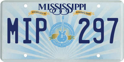 MS license plate MIP297