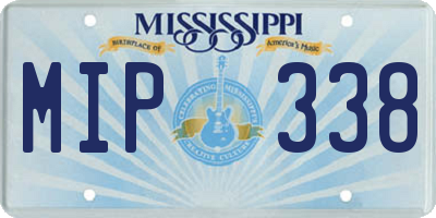 MS license plate MIP338