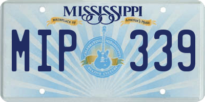 MS license plate MIP339