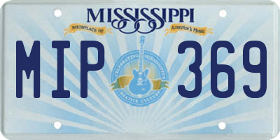 MS license plate MIP369