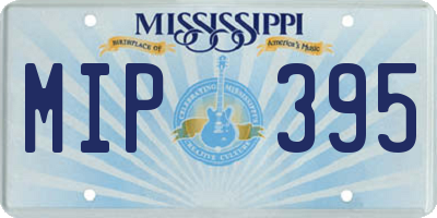 MS license plate MIP395
