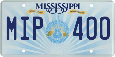 MS license plate MIP400