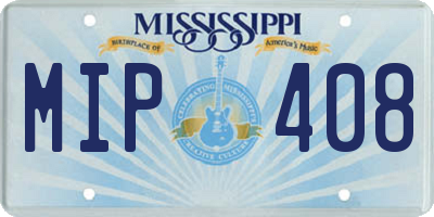 MS license plate MIP408