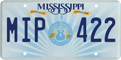 MS license plate MIP422