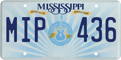 MS license plate MIP436