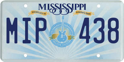 MS license plate MIP438