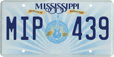 MS license plate MIP439