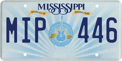 MS license plate MIP446