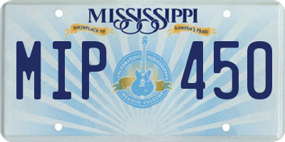 MS license plate MIP450