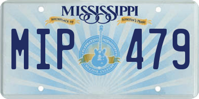 MS license plate MIP479
